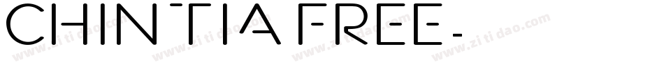 Chintia Free字体转换